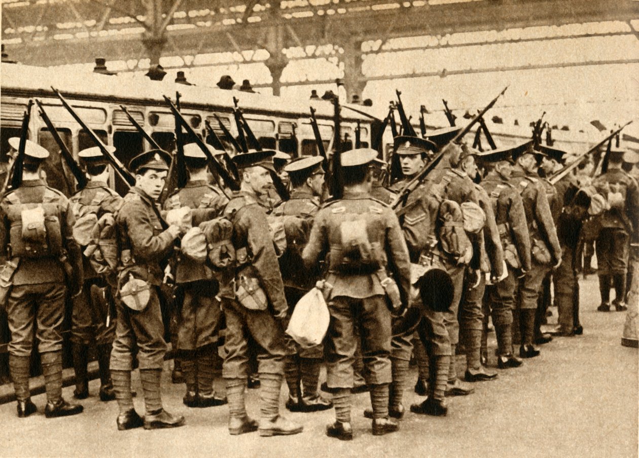サマーキャンプの領土-ウォータールーで同調するテリア、1914-1918、1933年。 作： 不明