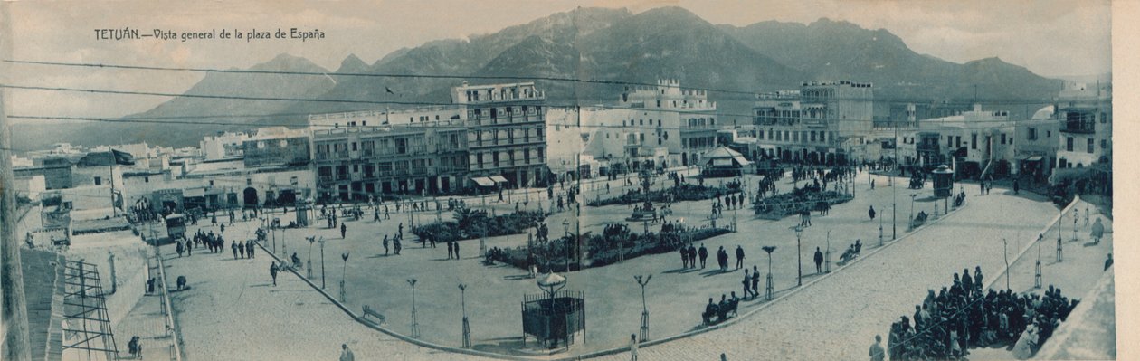 テトゥアン-プラザデエスパーニャの概観、c1910。 作： 不明