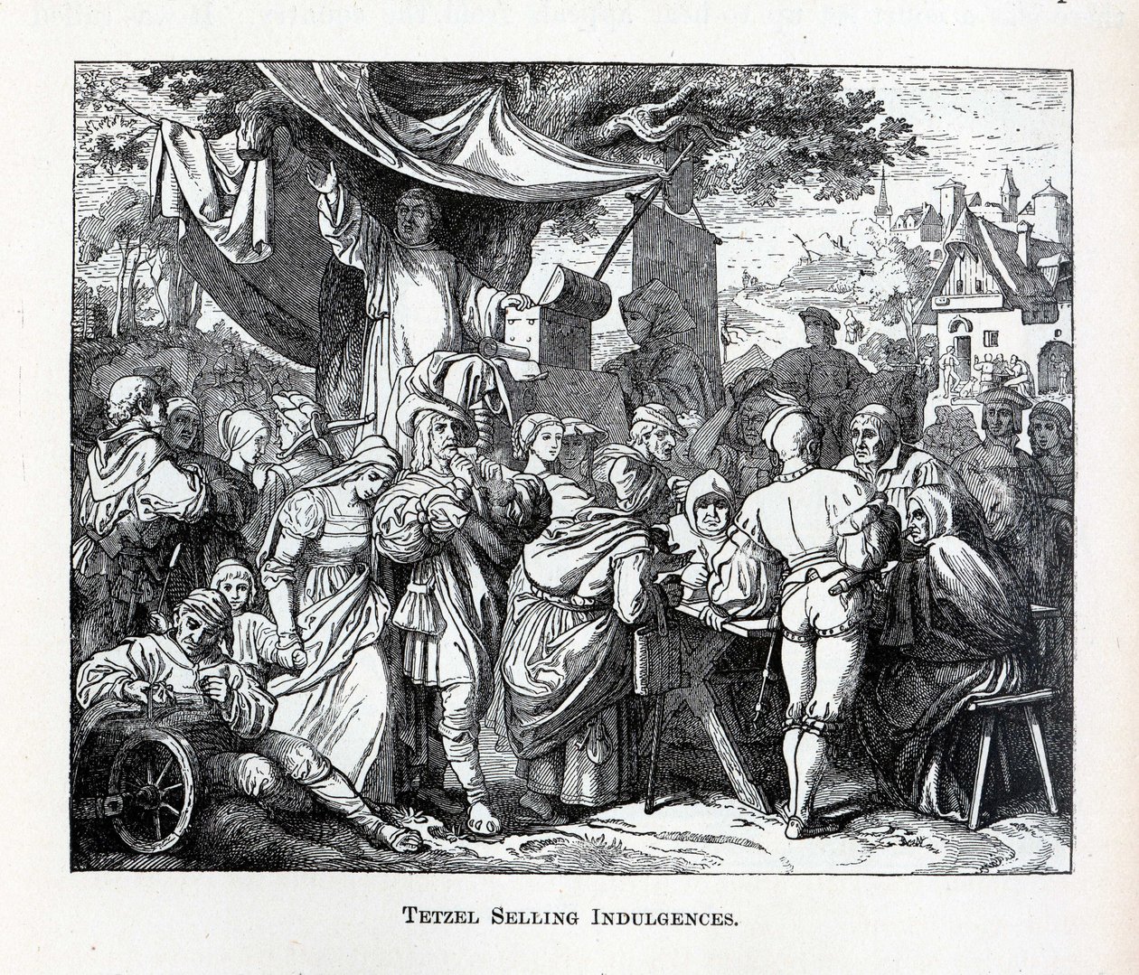 Tetzel Selling Indulgences、1882 作： 不明