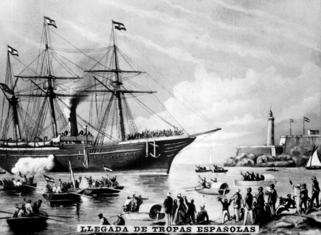 スペイン軍の到着、1860年代、1920年代 作： 不明