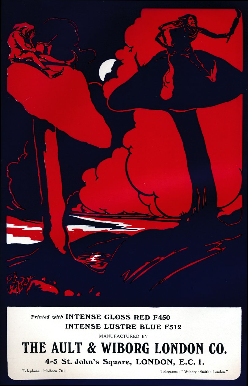 Ault＆Wiborg London Co. advert、1919 作： 不明