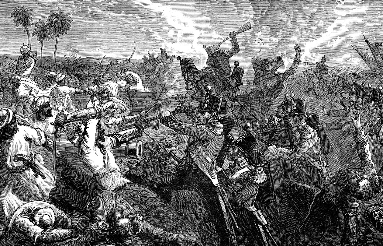 フェロゼシャの戦い、インド、1845年、1900年 作： 不明