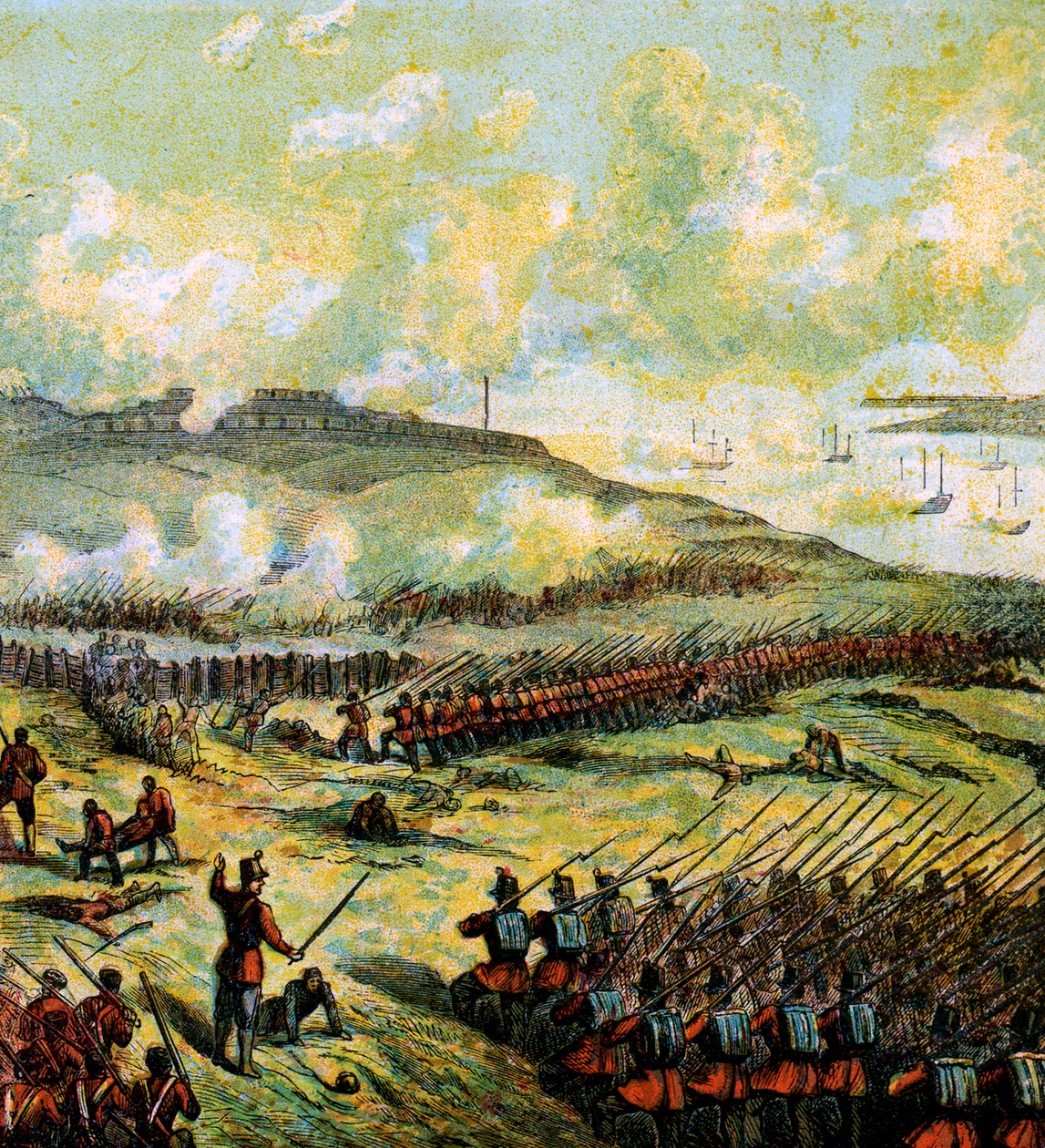 インカーマンの戦い、1854年、c1850s 作： 不明