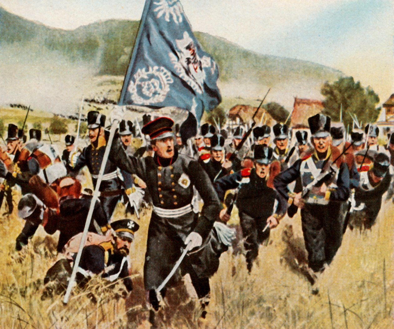 クルムとノレンドルフの戦い、1936年1813年8月29日、30日。 作： 不明