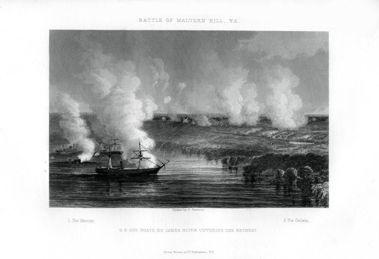 1862年7月1日、バージニア州マルバーンヒルの戦い1862-1867 作： 不明
