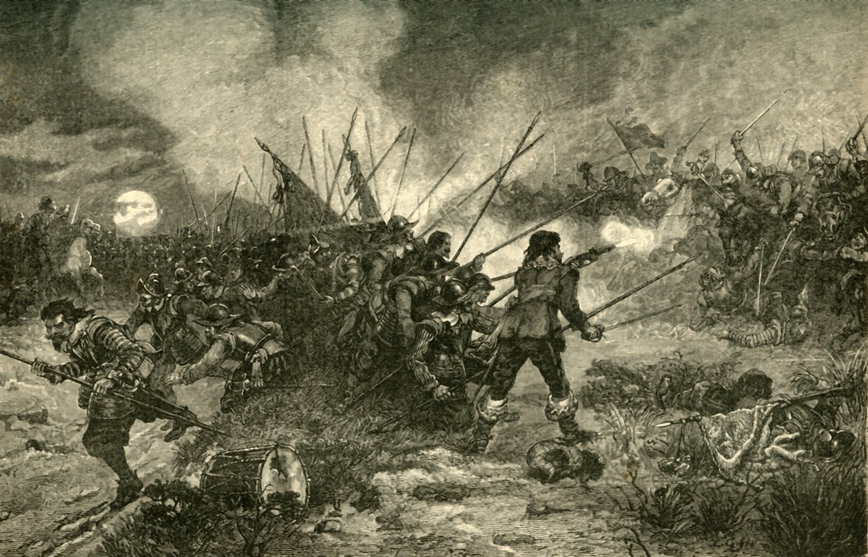 マーストンムーアの戦い、1644年7月2日、1890年。 作： 不明