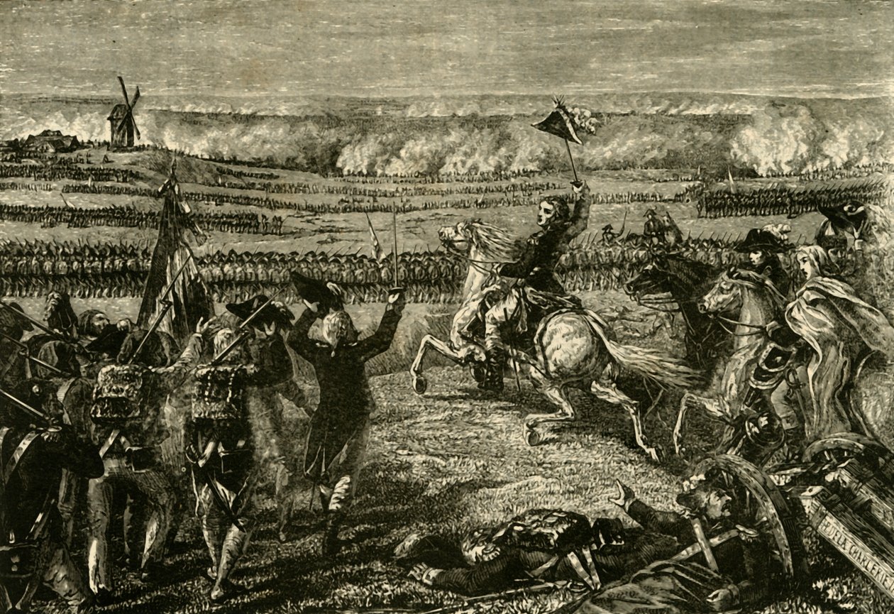 ヴァルミーの戦い、1792年、1890年。 作： 不明