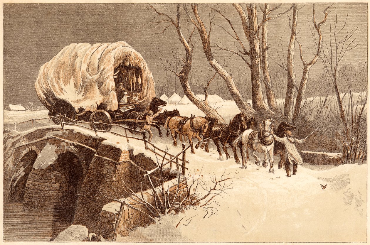 クリスマスワゴン、1866年 作： 不明