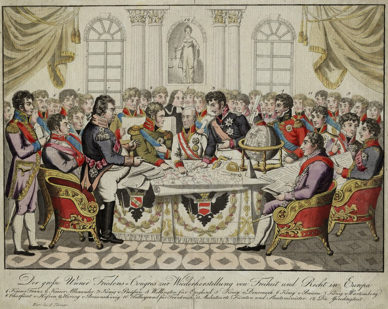 ウィーン議会、c。 1815 作： 不明