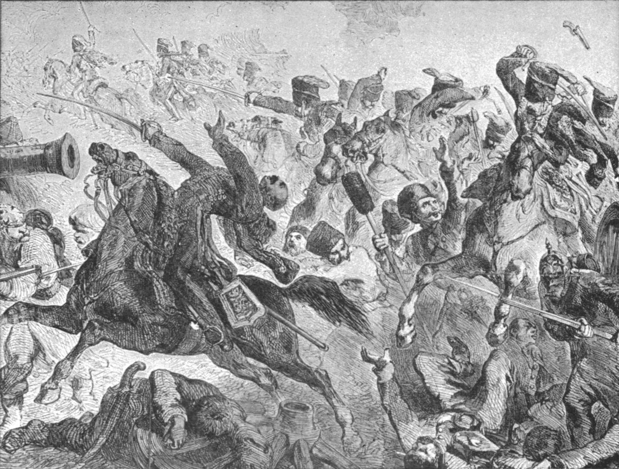 クリミア戦争、1854-56：バラクラバの戦い：光旅団の突撃、1854年、1901年。 作： 不明