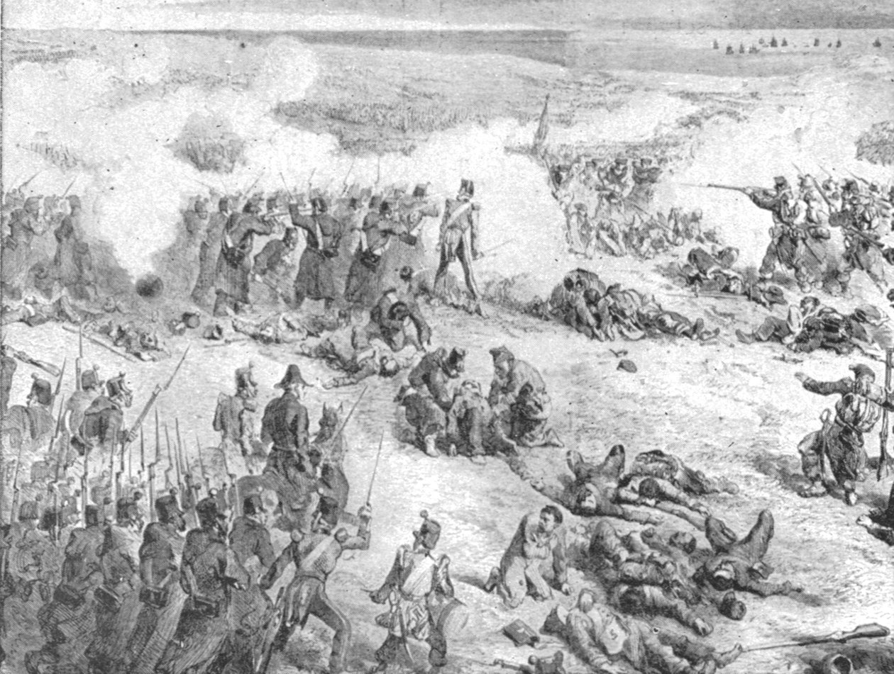 クリミア戦争、1854-56：インケルマンの戦い... 1854、1901。 作： 不明