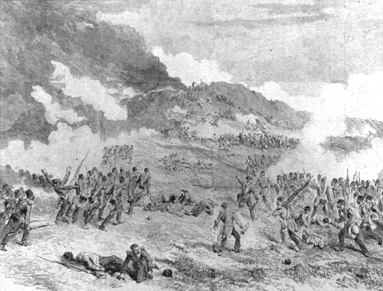 クリミア戦争、1854-56：セバストポルの占領：レダンの襲撃、1855年9月8日、1901年。 作： 不明