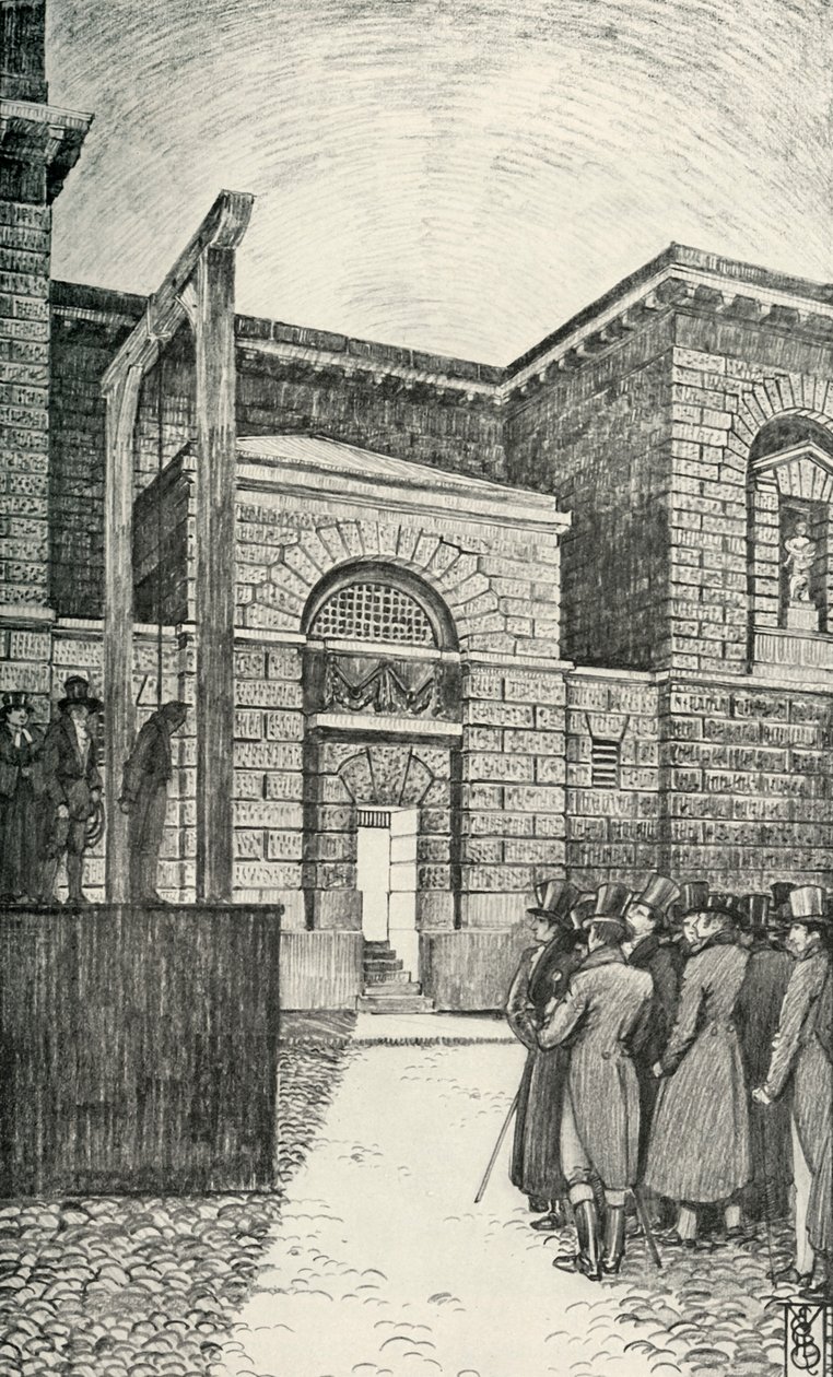 債務者の扉、ニューゲート刑務所、ロンドン、1821年、1938年 作： 不明