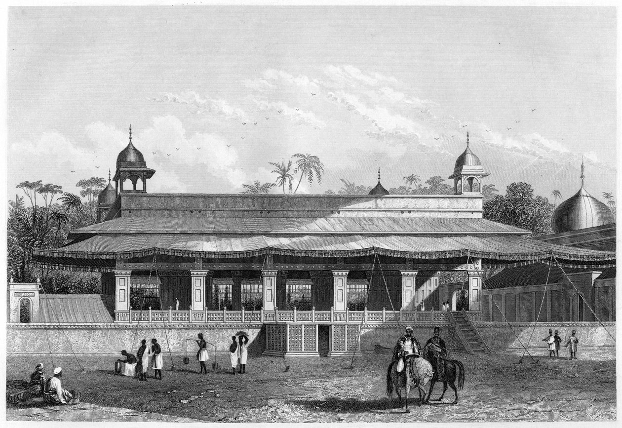 Dewas Khan、ホールオブオーディエンス、デリー、c1860 作： 不明