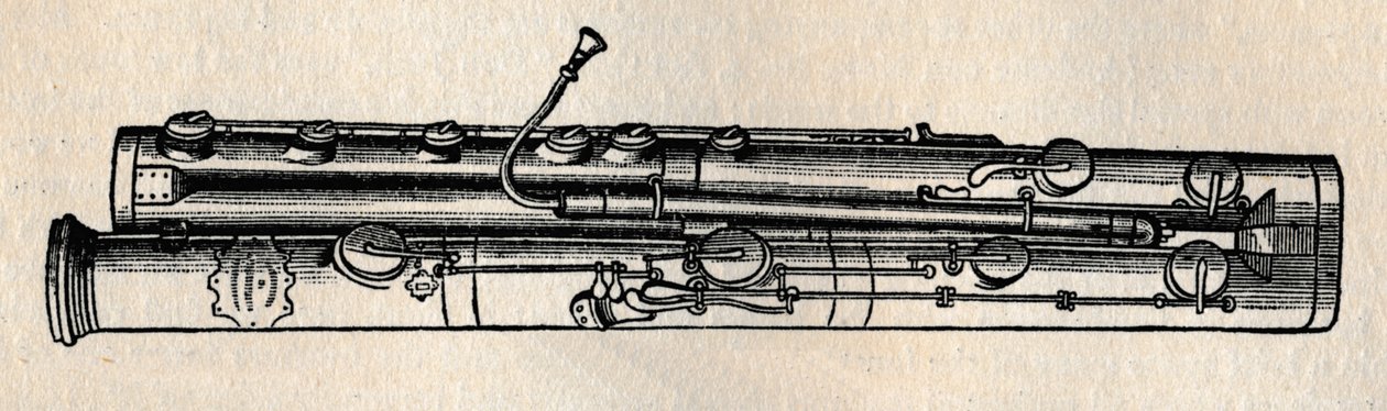 ダブルバスーン、1895年。 作： 不明