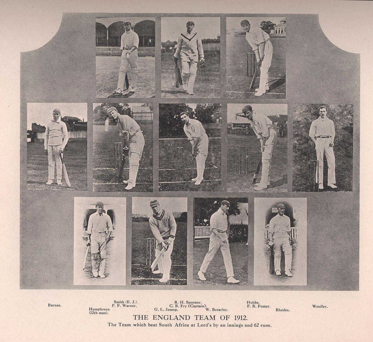 1912年のイギリスのクリケットチーム 作： 不明
