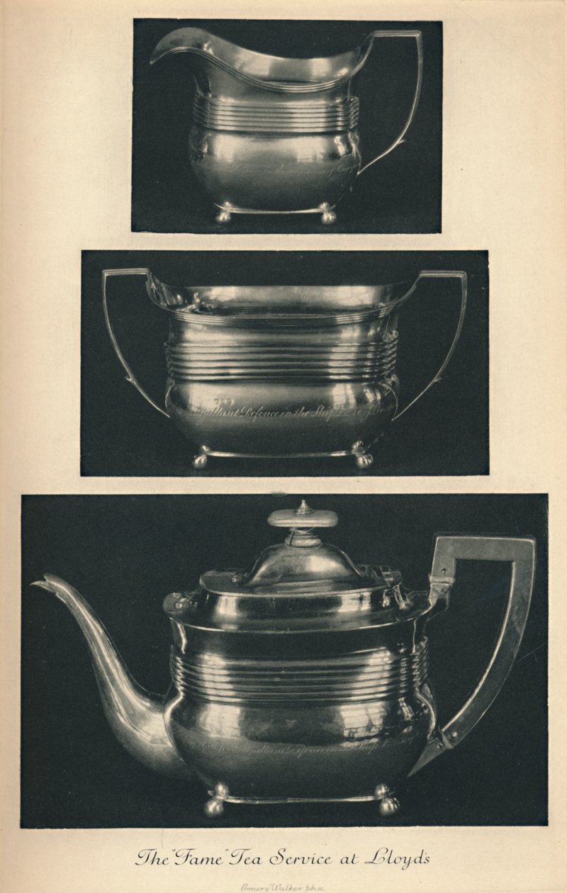 ロイズでの名声茶サービス、c1804、1928 作： 不明