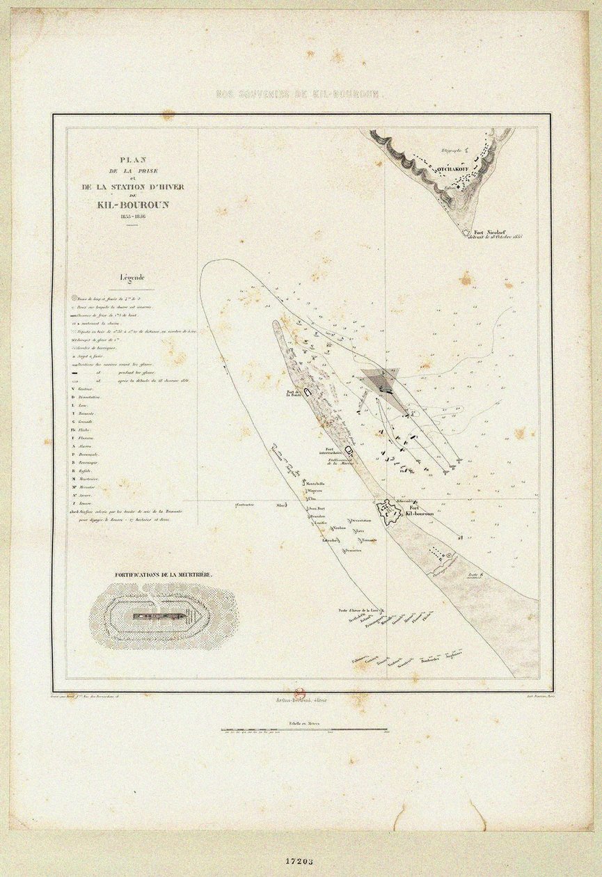 Skinge of Kinburn 1855-1856、1856のフローティングバッテリー 作： 不明