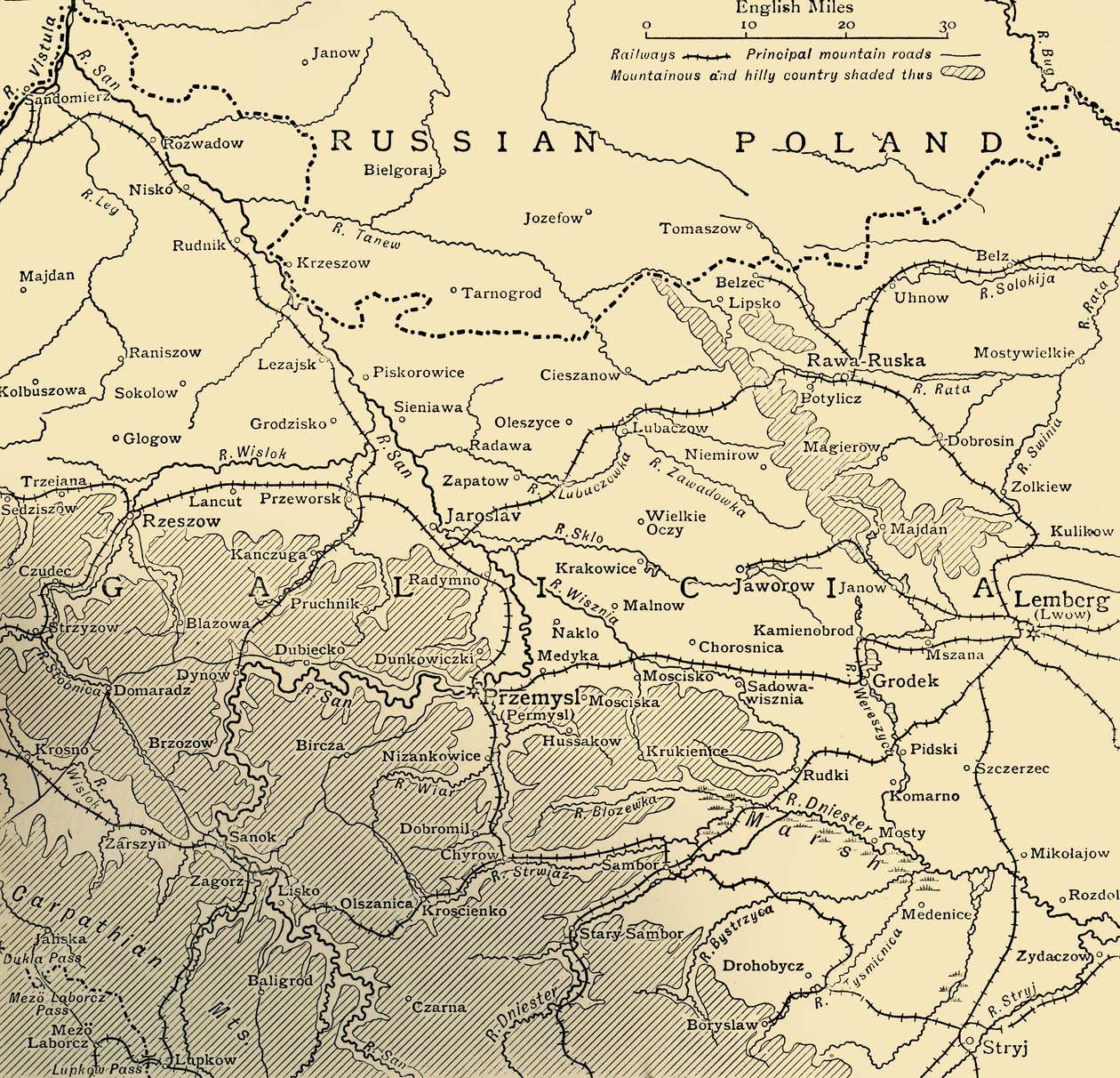 ガリシア作戦、第一次世界大戦、c1915、c1920。 作： 不明