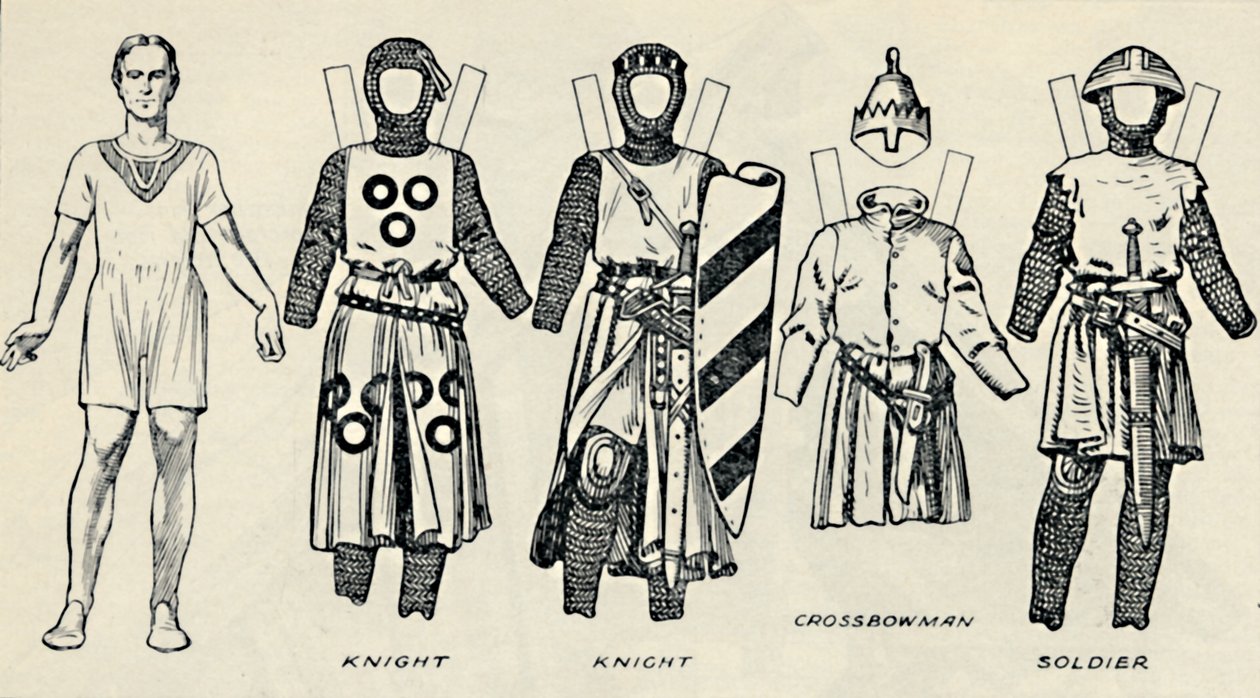 英国衣装のギャラリー：イギリス人がキングジョンズタイムで着飾った方法、c1934 作： 不明