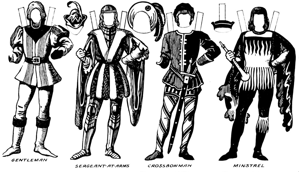 英国衣装のギャラリー：リチャード3世の治世で着用されたドレス、c1934 作： 不明