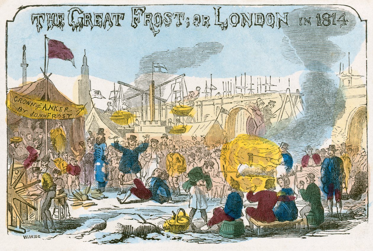 「大霜、または 1814 年のロンドン」、1814 年 作： 不明
