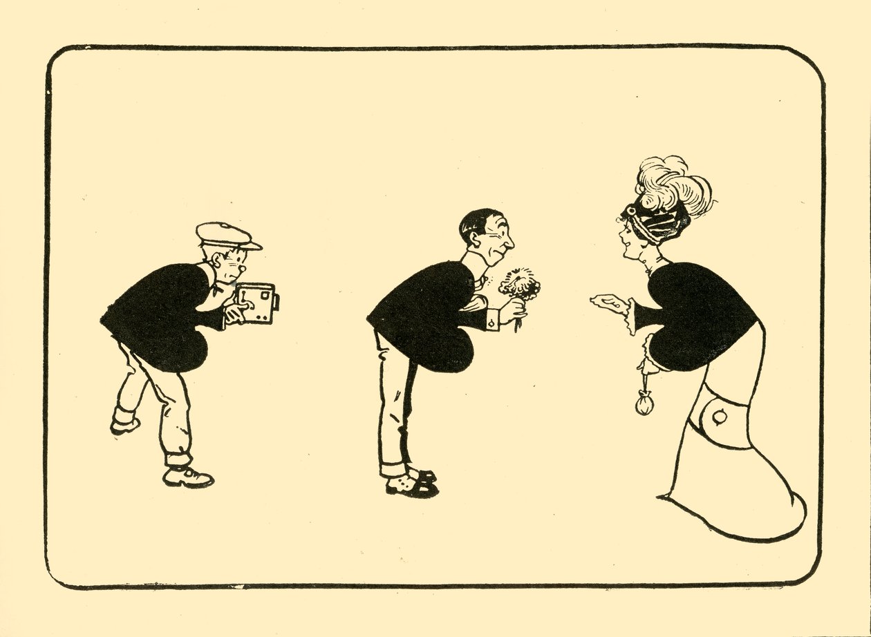 3つのスペードの挨拶、1910年。 作： 不明