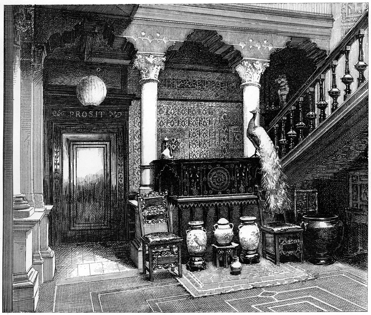 ホール、c1880-1882 作： 不明