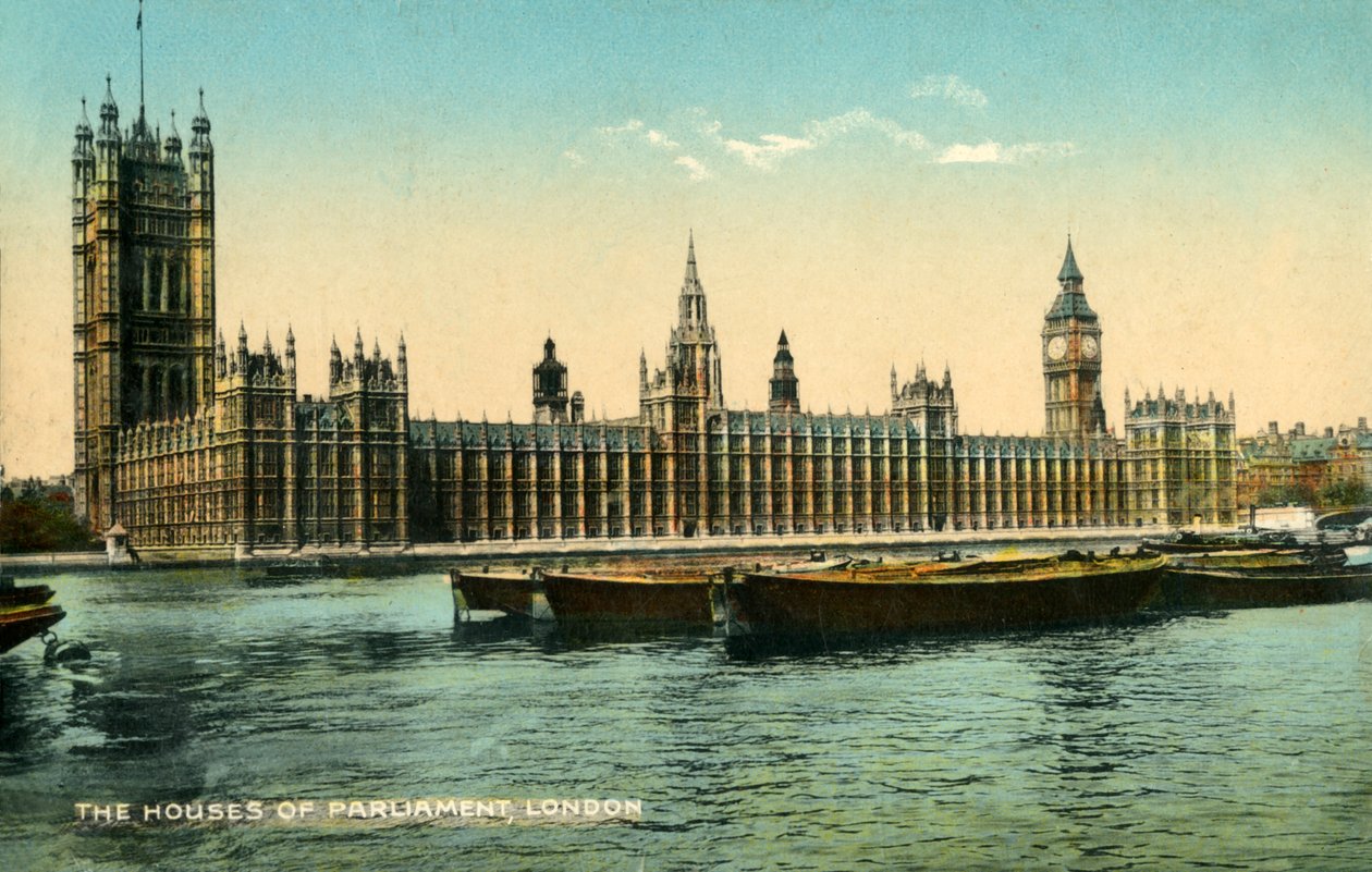 国会議事堂、ロンドン、1925年。 作： 不明