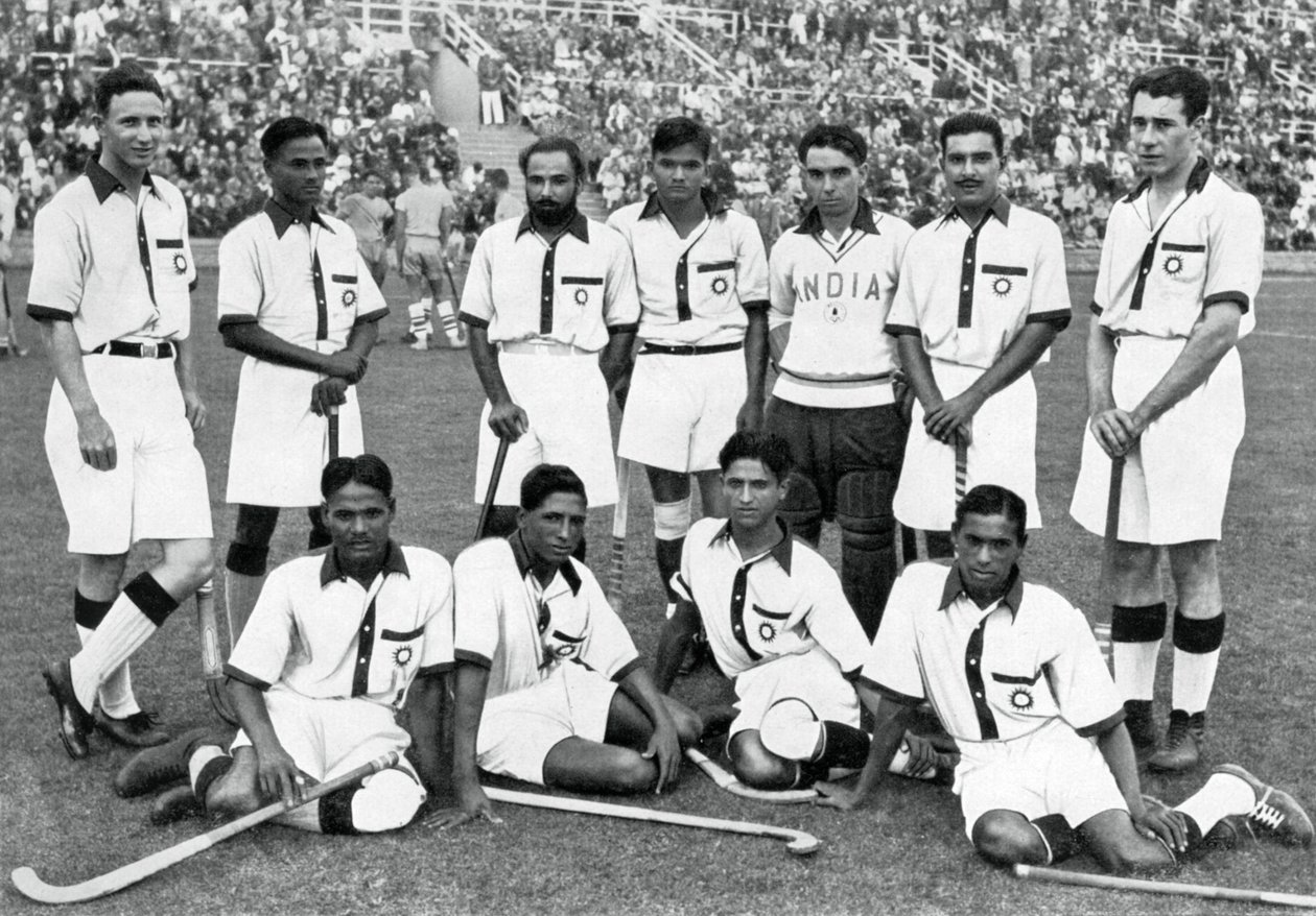 インドのホッケーチーム、金メダル受賞者、ベルリンオリンピック、1936年 作： 不明
