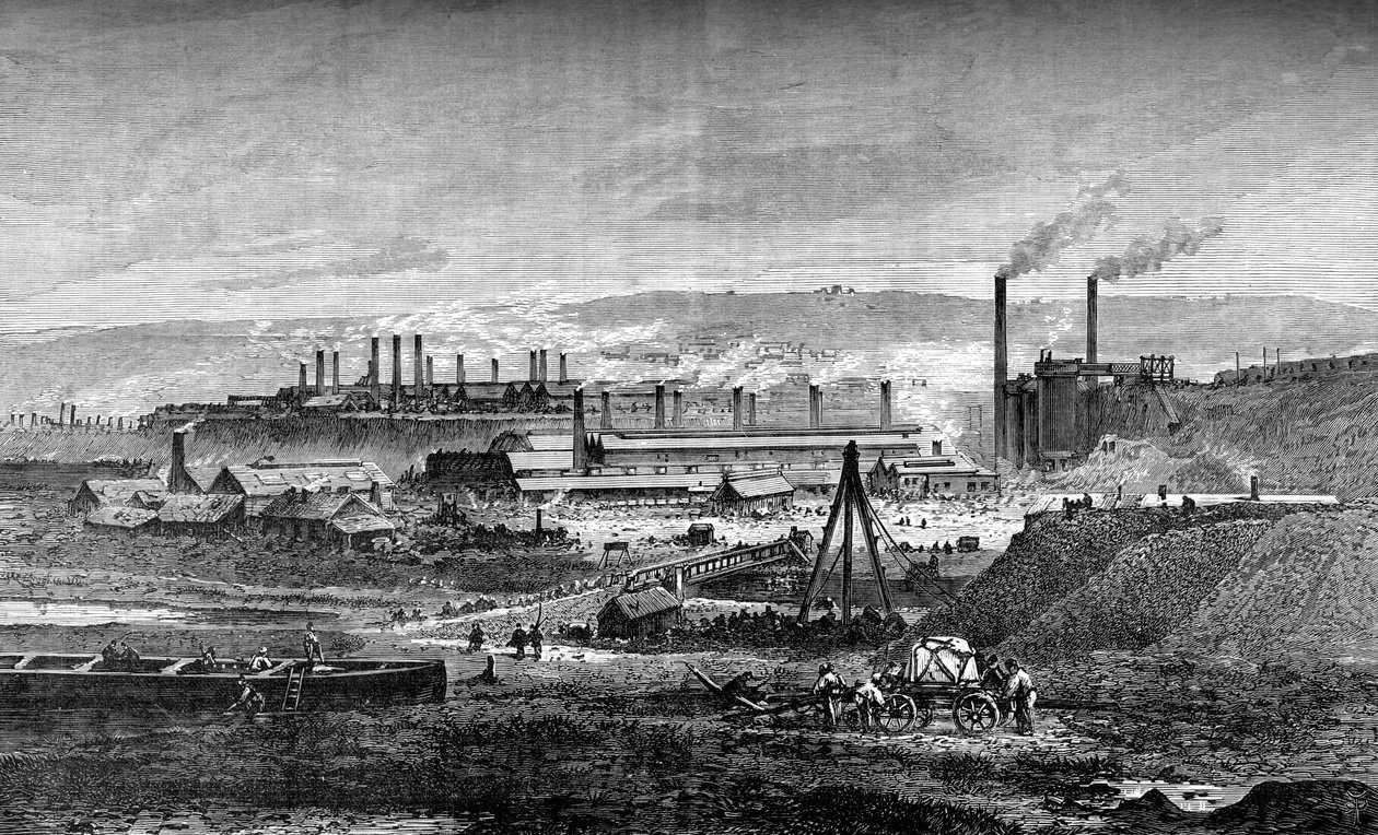 ランドールシーメンス製鉄所、c1880 作： 不明