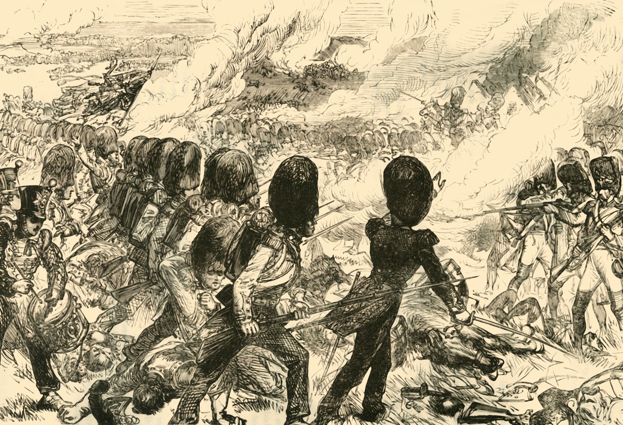 ウォータールーの最後の突撃、1815年、1890年。 作： 不明