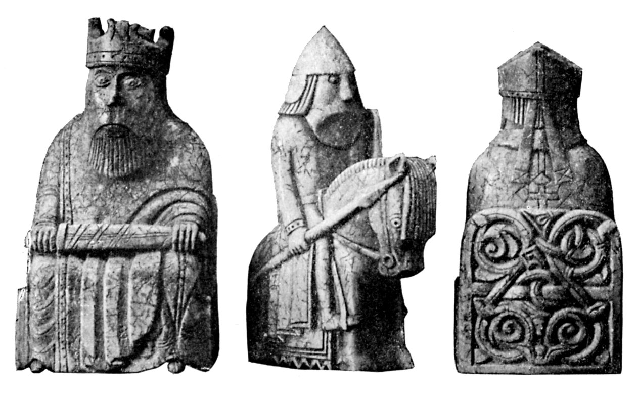 ルイスチェスメン、ノルウェー語、c1150-c1200、c1920 作： 不明