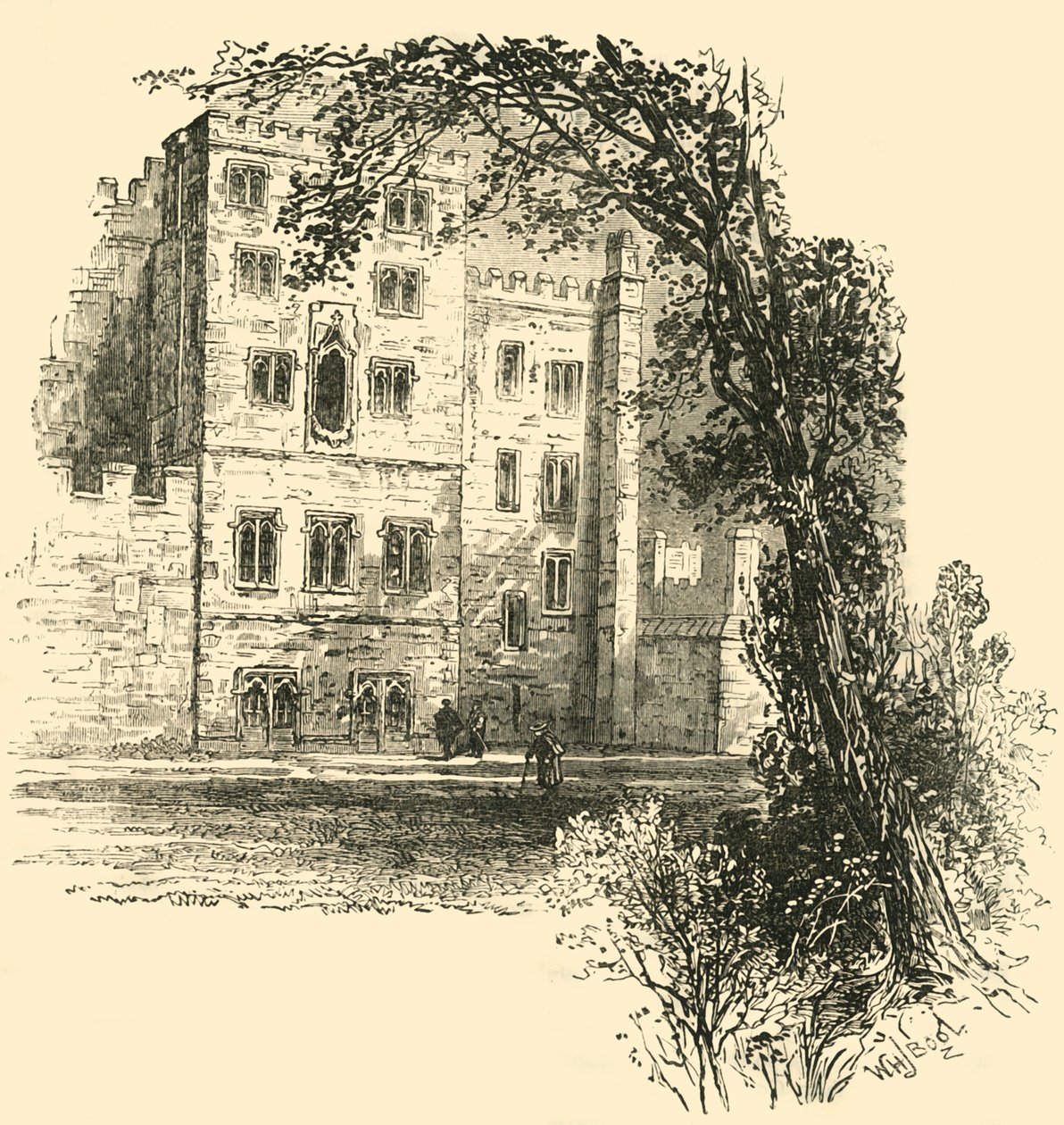 ロラーズタワー、ランベス宮殿、c1878。 作： 不明