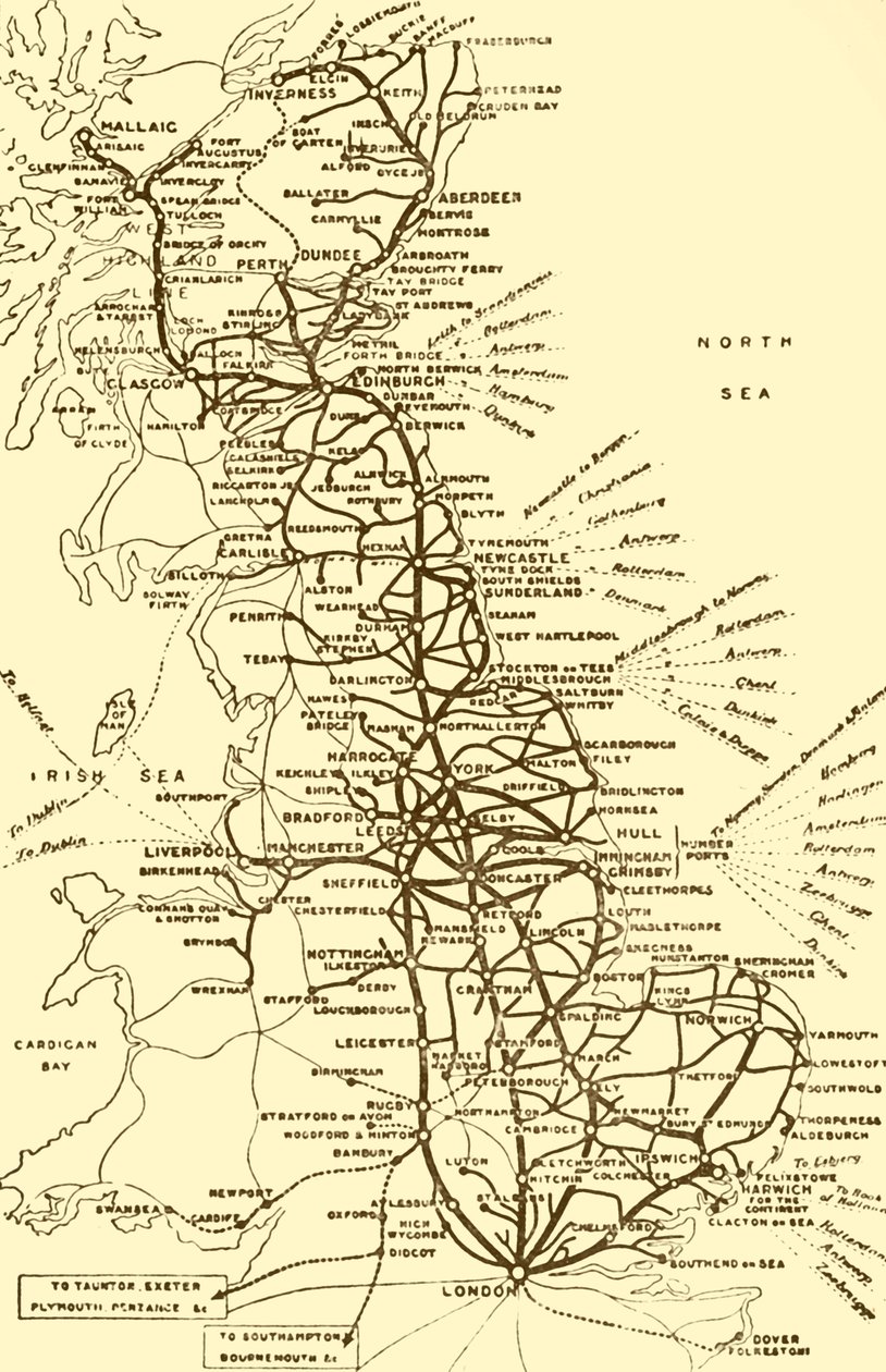ロンドンとノースイースタン鉄道、1930。 作： 不明