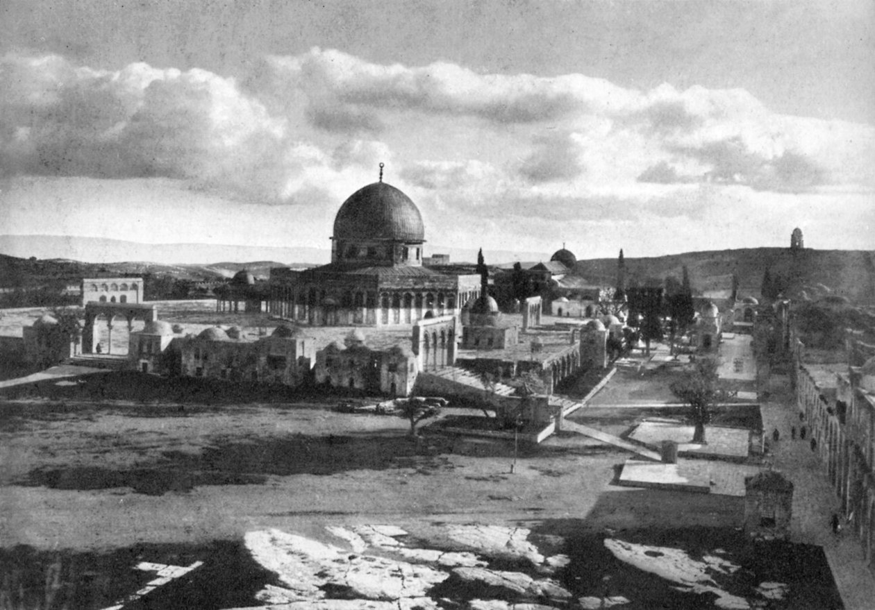1926年、イスラエルのベツレヘムにある古代寺院があるオマールのモスク 作： 不明