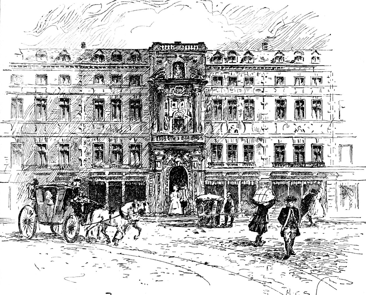 オールドマーサーズホール、ロンドン、1909 作： 不明