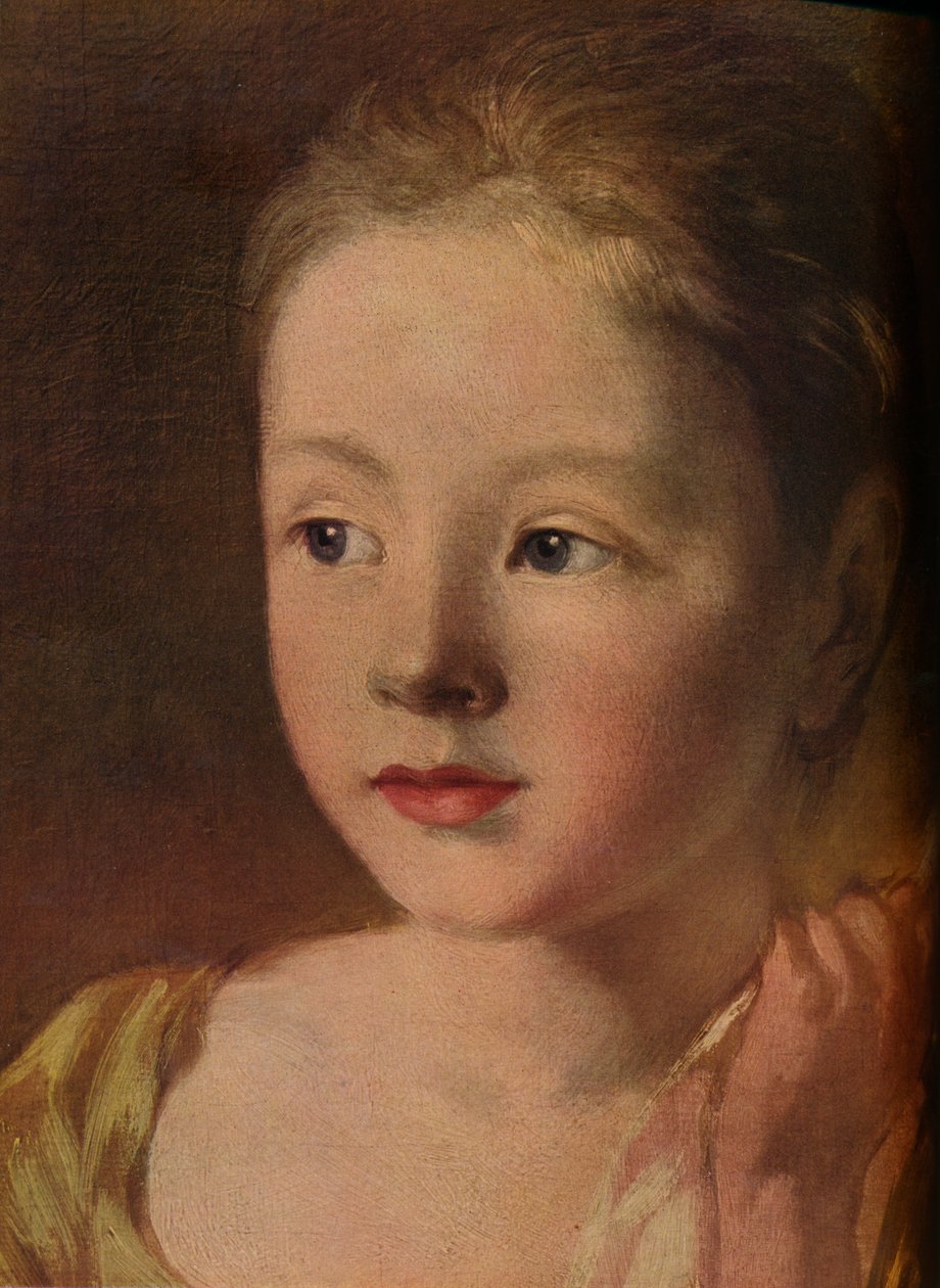 蝶を追う画家の娘、詳細、c1756、1937 作： 不明