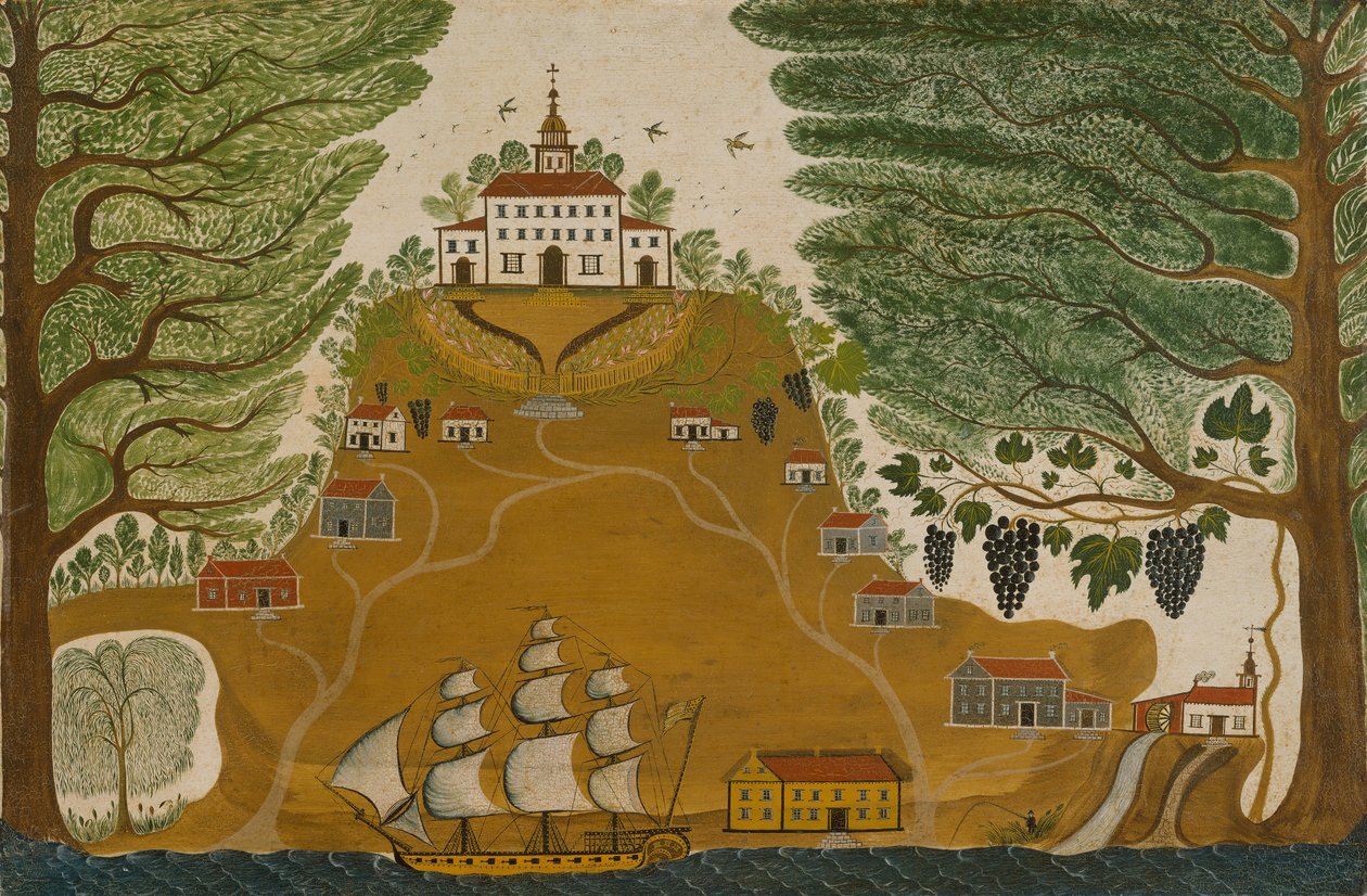 プランテーション、ca。 1825年。 作： 不明