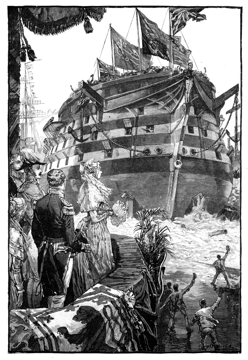 トラファルガーの発売時の女王、1841年、1900年 作： 不明