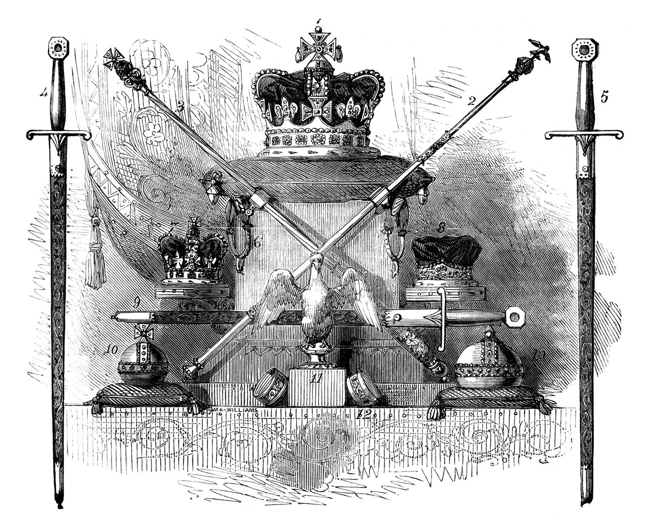 イギリスのレガリア、c1820 c1895 作： 不明