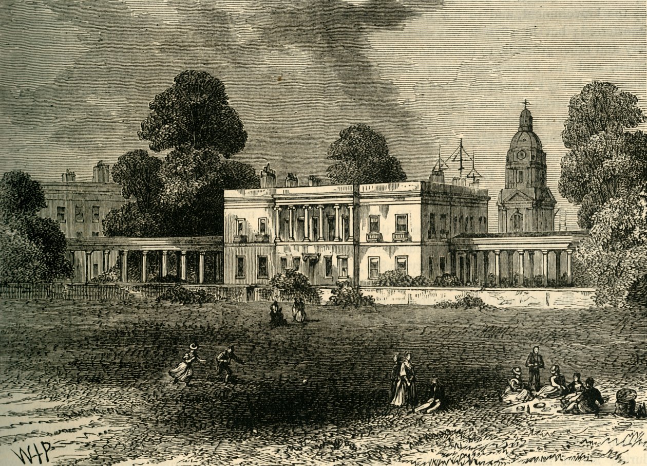 王立海軍学校、グリニッジ、c1878。 作： 不明