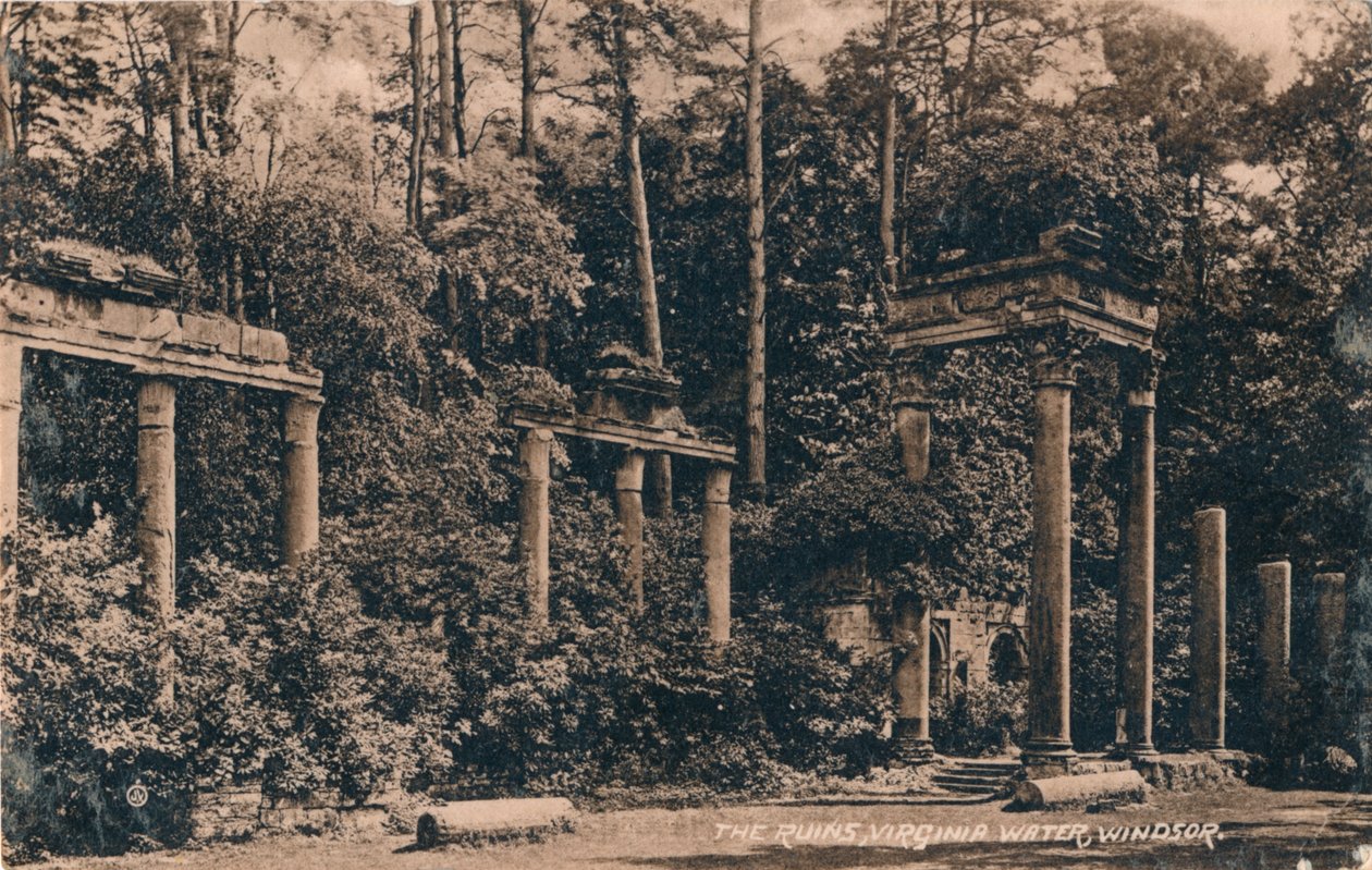 廃墟、ヴァージニアウォーター、ウィンザー、c1917 作： 不明