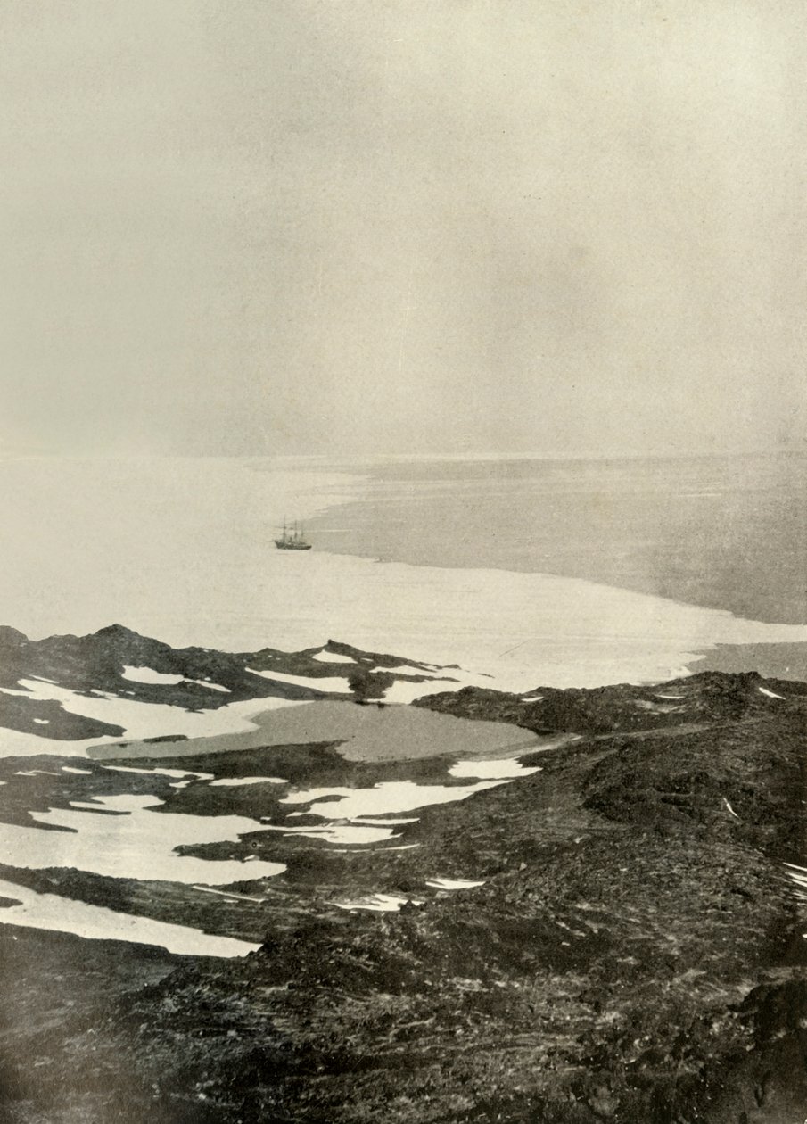 プラムポイント沖の船、北へ向かう直前、c1908、1909 作： 不明