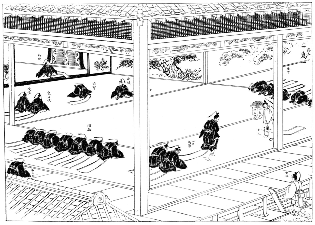 1904年に日本で天皇使節から叙勲を受けた将軍 作： 不明
