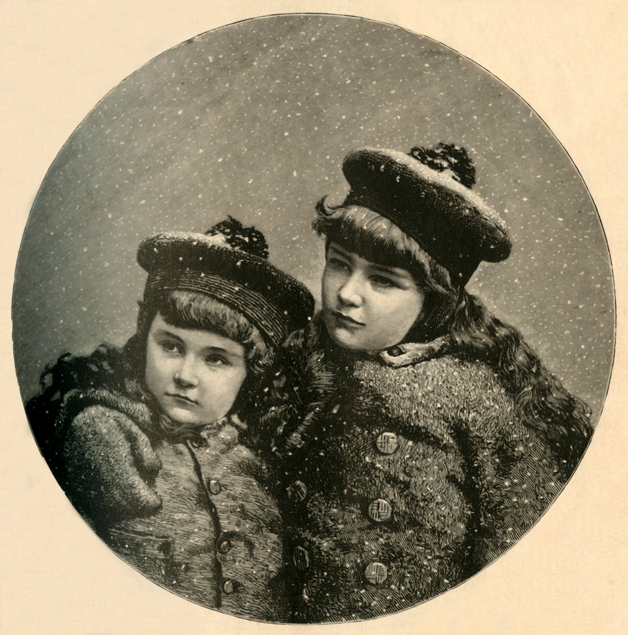 雪鳥のクリスマスツリー、1883年。 作： 不明