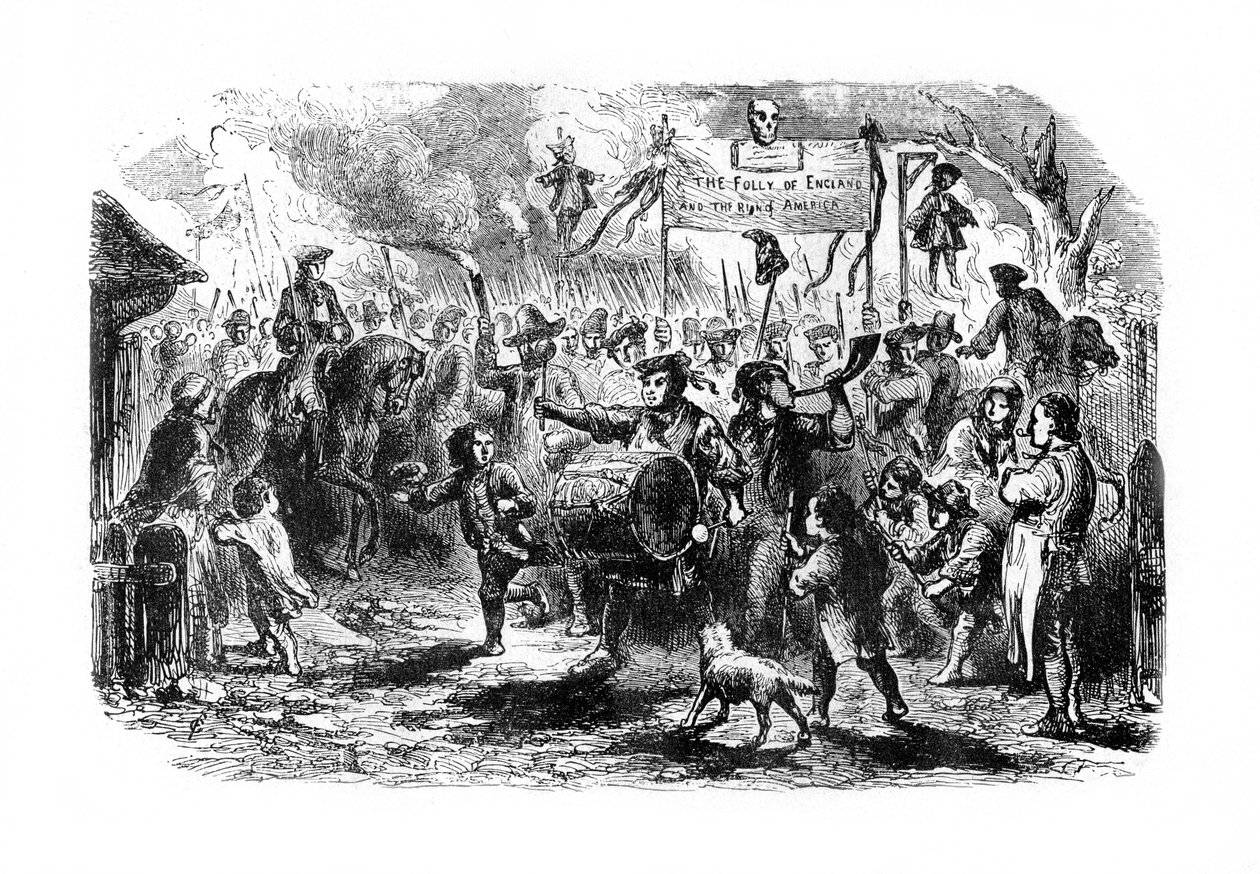 ニューヨークの切手暴動、c1765、1872 作： 不明