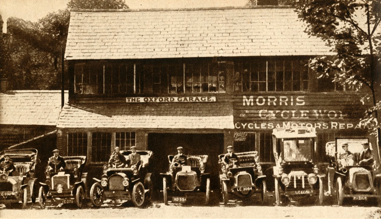 モリスモーターの出発点、1912年、1933年。 作： 不明