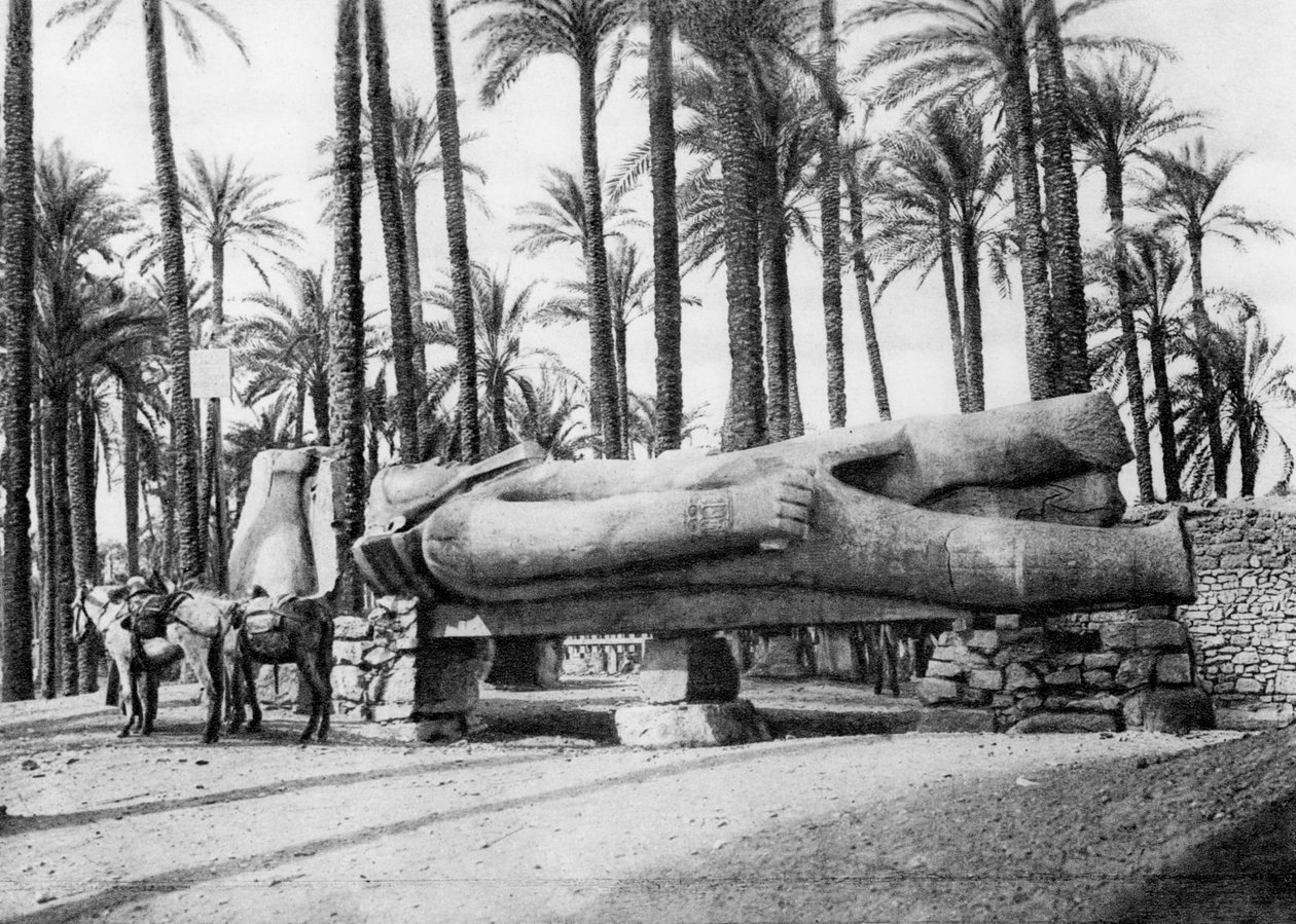 ラムセス2世の像、カイロ、エジプト、c1920年代 作： 不明