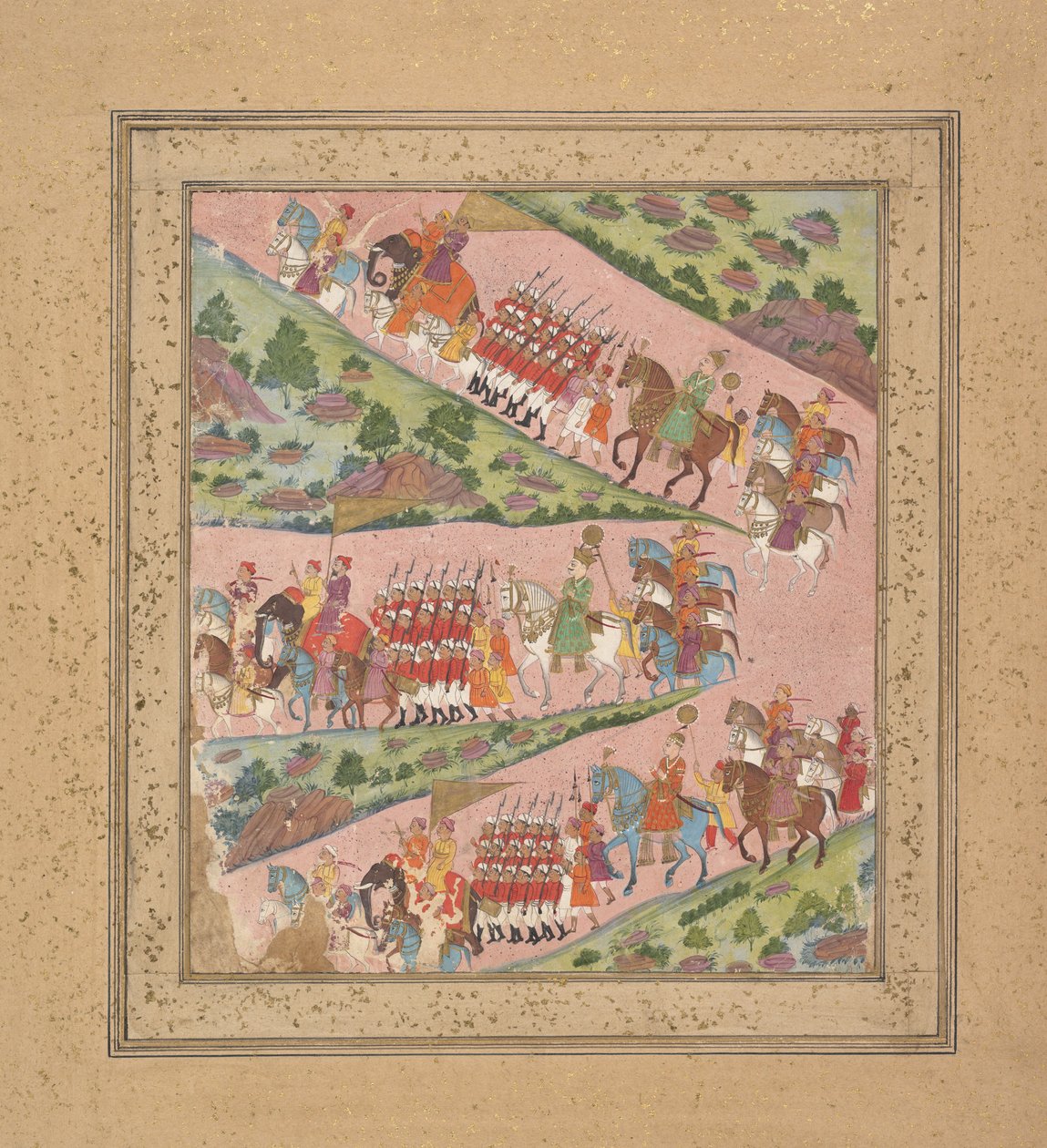 3つの道路、ca。 1840。 作： 不明